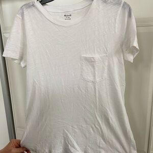 Madewell XS White T-Shirt with Pocket